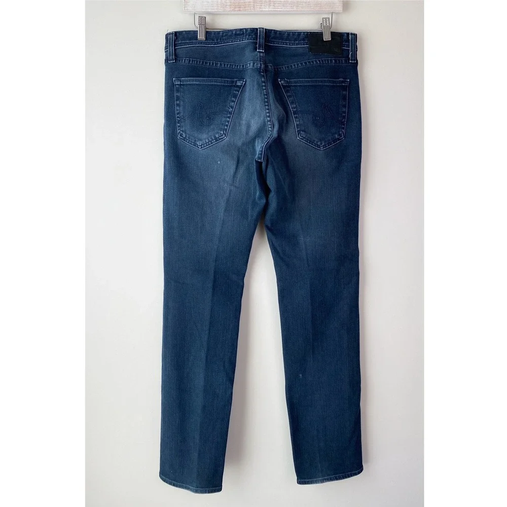 Adriano Goldschmied AG Mens The Graduate‎ Tailored Straight Leg Jeans 32x34 Dark
